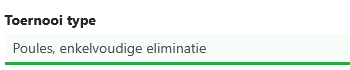 Pules, enkelvoudige eliminatie